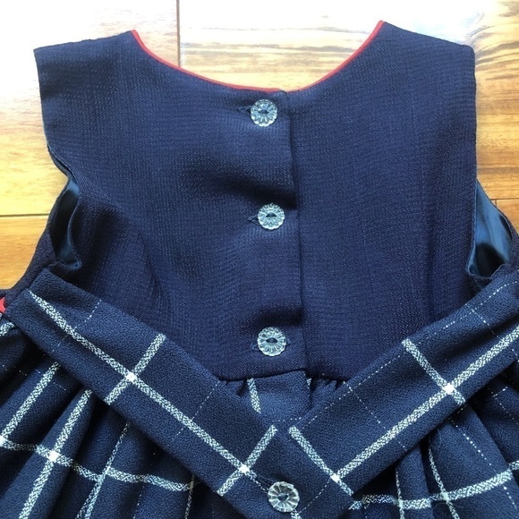 Narci Imports Inc. Blue Plaid Dress w/Mini Sweater - Picture 5 of 8